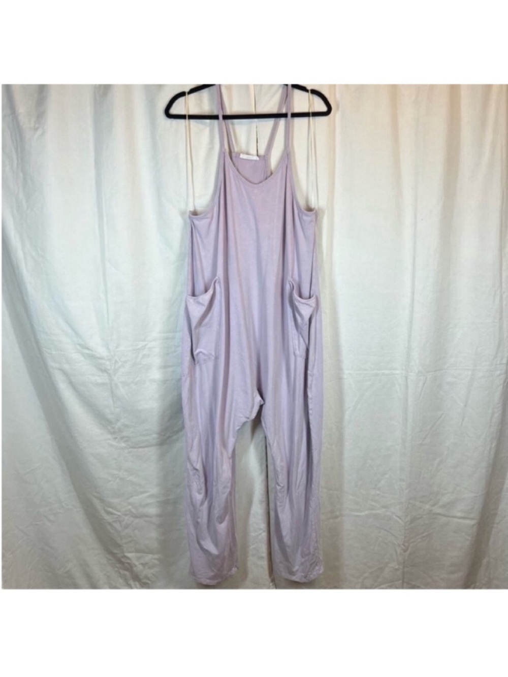 Talulah Cotten Blend Relaxed Fit Jumpsuit Lavender Periwinkle